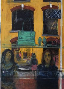 Inside Outside (acrílico e óleo sobre tela) de Julie Held