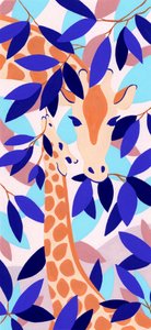 Mãe e filhotes de girafa