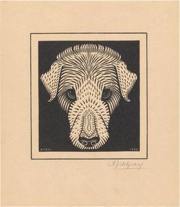 Cabeça de cão de Julie de Graag (signed by artist)