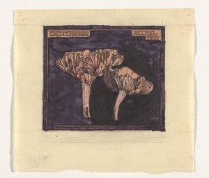 cogumelos Outubro (título no objeto) de Julie de Graag (signed by artist)