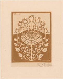 arbusto de rosas de Julie de Graag (signed by artist)