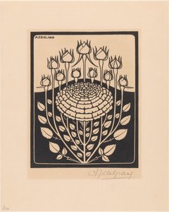 arbusto de rosas de Julie de Graag (signed by artist)