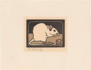 Rato sentado de Julie de Graag (signed by artist)