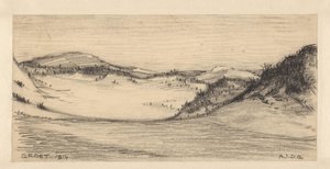 Paisagem de dunas em Groet de Julie de Graag