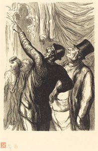 Exposição Universal: Um verdadeiro Cicerone de Julien Antoine Peulot after Honoré Daumier