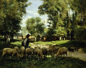 Um pastor e seu rebanho, de Julien Dupre