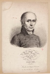 Institut Royal de France. Académie des Beaux-Arts. (Architektur.) Percier, (Charles.) Mitglied der Ehrenlegion. Geboren in Paris, am 22. August 1764 - gewählt 1811. de Julien Leopold Boilly