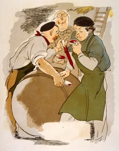 Ilustração Humorosa do Vinho 1946.Ilustração do Pavilhão de Julien