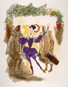Ilustração Humorosa do Vinho 1946.Ilustração do Pavilhão Julien