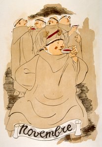 Ilustração Humorosa do Vinho 1946.Ilustração do Pavilhão Julien de Julien Pavil