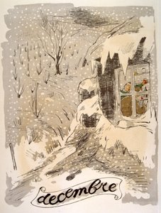 Ilustração Humorosa do Vinho 1946.Ilustração do Pavilhão Julien de Julien Pavil