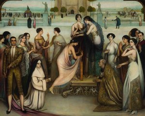 A consagração do dístico, 1911-1912. de Julio Romero de Torres