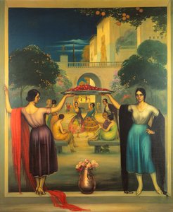 Primavera Primavera, c.1915 (óleo sobre painel) de Julio Romero de Torres