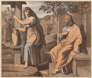 Cristo e a mulher de Samaria, São João, IV de Julius (after) Schnorr von Carolsfeld