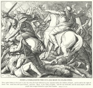 Josué Comanda o Sol e a Lua a Ficar Quieto (gravação) de Julius (after) Schnorr von Carolsfeld