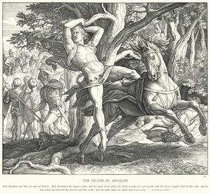 A Morte de Absalom (gravura) de Julius (after) Schnorr von Carolsfeld
