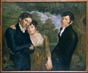 Cópia de nós três por Philipp Otto Runge