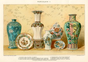 Asian Porcelains by Julius Bien, c.1880 (litografia a cores)