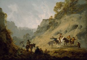 Ciganos com uma corrida de burros, 1792.