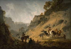Ciganos com uma corrida de burro, 1792