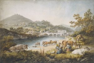 Llangollen e Dinas Bran de Julius Caesar Ibbetson