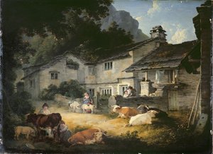 A Casa do Pintor, Ambleside de Julius Caesar Ibbetson