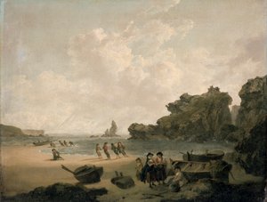 "The Stack Rock", 1793-94 de Julius Caesar Ibbetson