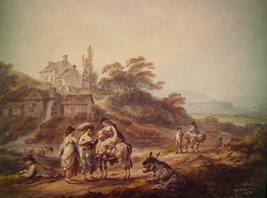 O Moinho de Água de Julius Caesar Ibbetson