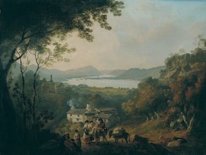 Windermere a partir de Troutbeck de Julius Caesar Ibbetson
