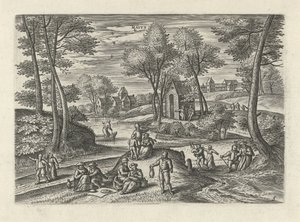 Maio
Maivs (título sobre o objecto)
Os doze meses (título da série) de Julius Goltzius