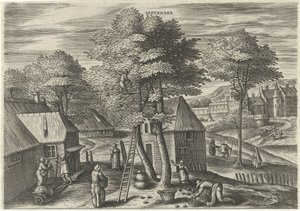 Setembro (título sobre o objecto)
Os doze meses (título da série) de Julius Goltzius