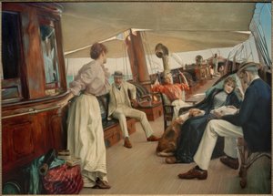 A bordo do iate "Namouna" de Julius Leblanc Stewart