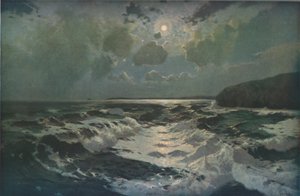 O recife, St Ives Bay, Cornualha, final do século XIX-início do século XX, c1930. de Julius Olsson