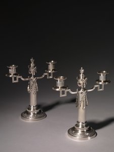 Candelabro, empresa de Peter Carl Fabergé de Julius Rappoport