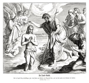Batismo de Cristo, Evangelho de Marcos de Julius Schnorr von Carolsfeld