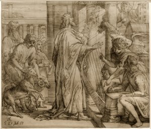 Davi, o salmista - adoração de Julius Schnorr von Carolsfeld