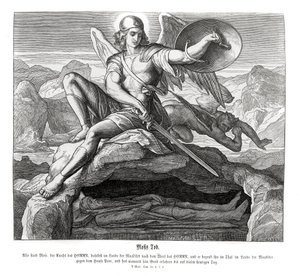 Morte de Moisés, Deuteronômio de Julius Schnorr von Carolsfeld