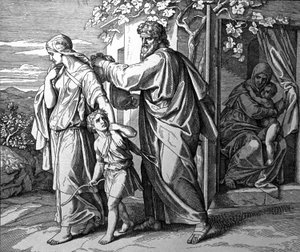 Expulsão de Ismael e da sua mãe de Julius Schnorr von Carolsfeld