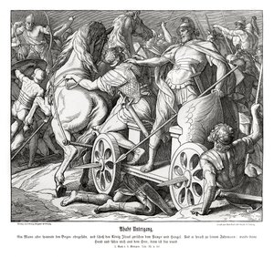Queda de Ahab de Julius Schnorr von Carolsfeld