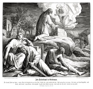 Jesus no Jardim do Getsêmani, Evangelho de Mateus de Julius Schnorr von Carolsfeld