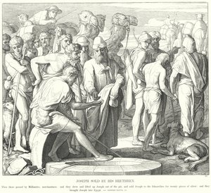 Joseph vendido por seus irmãos de Julius Schnorr von Carolsfeld