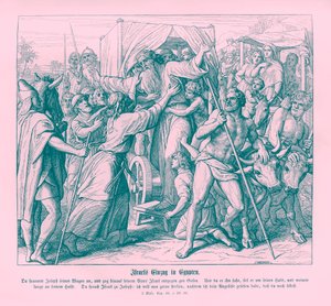 O pai de José chega ao Egito, Gênesis de Julius Schnorr von Carolsfeld