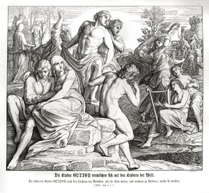 Multiplicação do homem, Gênesis de Julius Schnorr von Carolsfeld