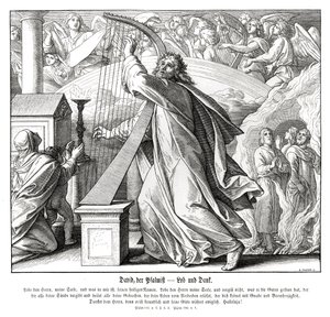 Salmos - louvor e agradecimento de Julius Schnorr von Carolsfeld
