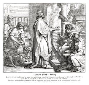 Salmos - adoração de Julius Schnorr von Carolsfeld