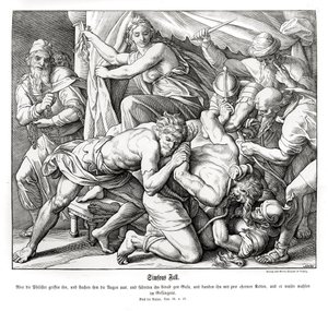 A queda de Sansão, Juízes de Julius Schnorr von Carolsfeld