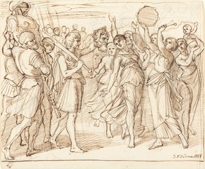 O triunfo de Davi de Julius Schnorr von Carolsfeld