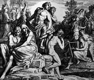Os anjos pecadores de Julius Schnorr von Carolsfeld