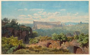 O Coliseu visto do Monte Palatino de Julius Zielke