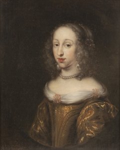 Princesse Anne Dorothee de Holstein Gottorp - Retrato da Princesa Anna Dorothea de Holstein-Gottorp (1640-1713), de Ovens, Juergen (1623-1678). Óleo sobre tela. Tamanho: 69x57 cm. Museu Nacional de Estocolmo